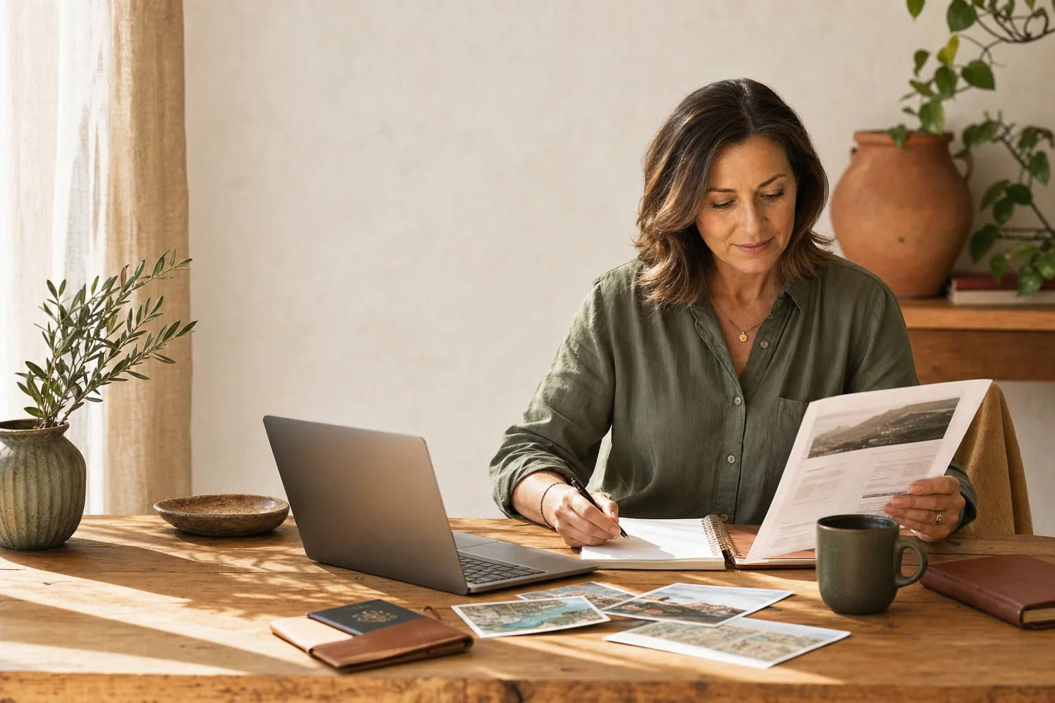 Independent travel advisor planning a client journey